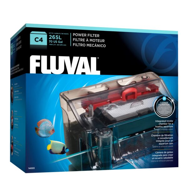 Filtre à moteur Fluval C4, 265 L (70 gal US)