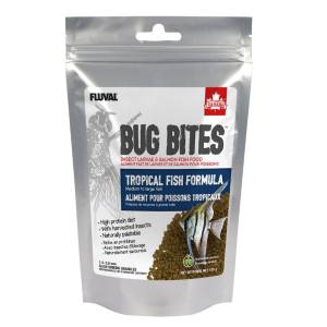 Microgranulés Bug Bites Fluval pour poissons tropicaux de moyenne à grande taille, 1,4-2,0 mm, 125 g (4,4 oz)