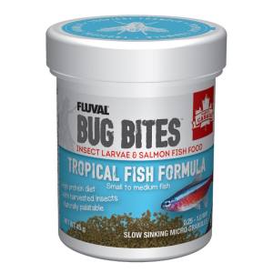 Microgranulés pour poissons tropicaux de petite à moyenne taille, 45 g - Fluval Bug Bites