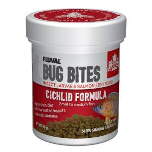 Microgranulés pour cichlidés de petite à moyenne taille 45 g - Fluval Bug Bites