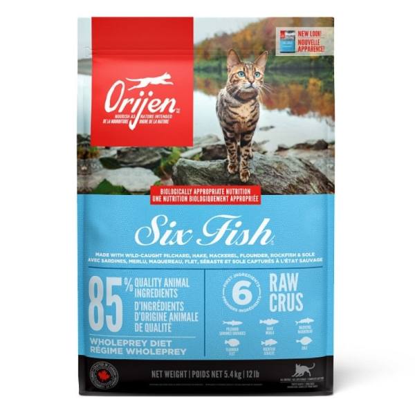 Orijen Six Fish - Nourriture aux 6 poissons pour chats