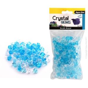 Gravier Crystal Gems BLEU PÂLE, 142 g - AQUA ONE