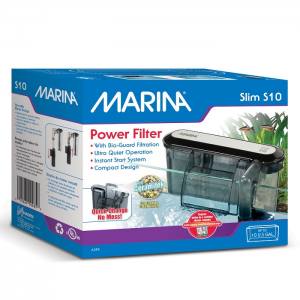 Filtre à moteur Slim Marina S10, pour aquariums jusqu’à 10 gal US