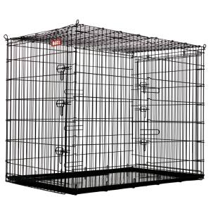 Bud’z Deluxe Dog Crate, 2 Doors And Plastic Tray (54″)