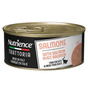 Conserve en Pâté pour Chat avec Saumon, 85 g – Nutrience Trattoria
