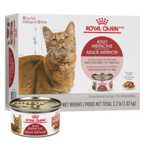 Emballage de 12 Conserves Adulte Instinctif pour chats, Fines tranches en sauce, 12 x 85 g – Royal Canin