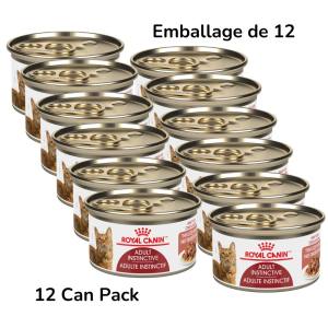 Emballage de 12 Conserves Adulte Instinctif pour chats, Fines tranches en sauce, 12 x 85 g – Royal Canin